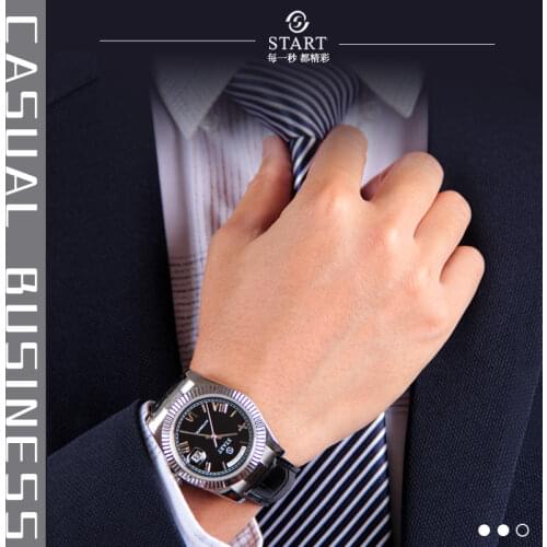 Start Men's Watch With Leather Strap