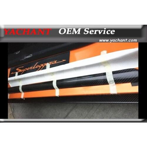 Car-Styling Carbon Fiber Door Sill Plate Fit For 2003-2014 Gallardo LP550 LP560 LP570 Door Sill