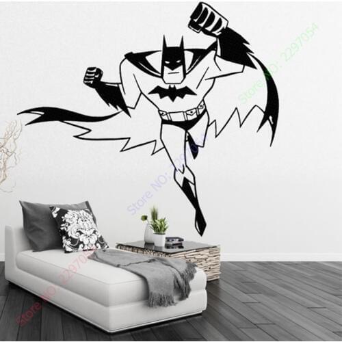 SUPERHERO Vinyl wall art sticker poster wallpaper childrens themed room decals wall stickers