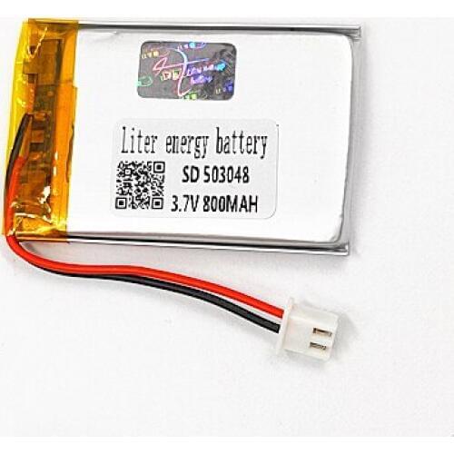 XH2.54 503048 3.7V 800MAH lithium polymer battery 503050 473048 mobile navigation speaker