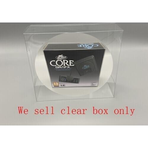 Clear transparent cover for KONAMI mini for PC Engine CoreGrafx US EU JP version console storage display box Case games pla