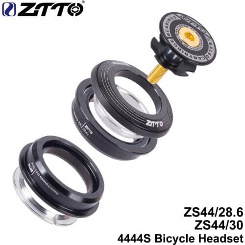 ZTTO 4444S MTB Bike Road Bicycle Headset 44mm 44mm CNC 1 1/8" 28.6 Straight Tube fork Internal ZS44 SEMI-INTEGRATED Headset