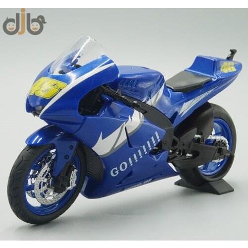 1:12 Diecast Sport Motorcycle Model Toys YZR-M1 Moto GP Replica with Sound & Light