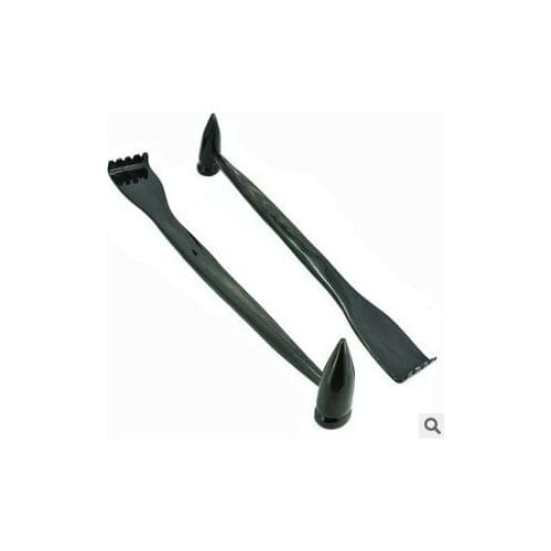 100% Natural horn Telescopic Back Scratcher Meridian hammer Itching Self TELESCOPING HAND SCRATCH PEN CLIP PORTABLE MASSAGE