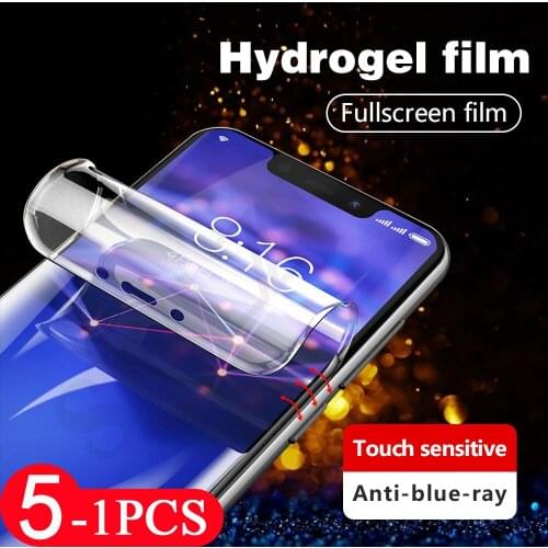 5/3/1Pcs soft full cover protective film for huawei p smart plus 2018 plus 2019 hydrogel film phone screen protector Not Glass