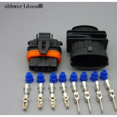 5/30/100 sets 4Pin ECU 3.5mm male female Auto plug,Auto waterproof connector for car connector,for BMW,Audi,VW etc
