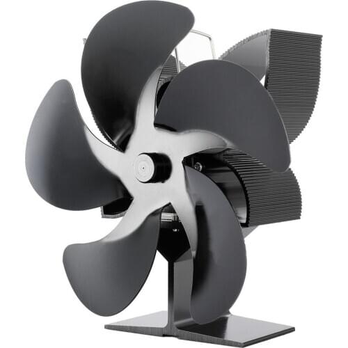 5-blade Fireplace Fan Quiet Safe Heat Powered Stove Fan Wood Burning Stove Or Pellet Stove Effectively Dispersing Warm Air