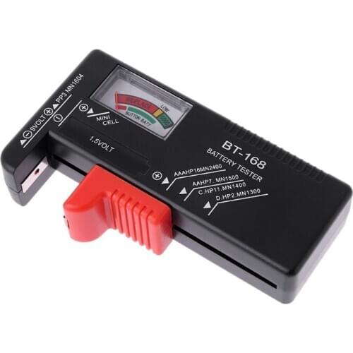 Large Capacity Battery Organizer With Removable BT-168 LCD Tester Storage Case Box Portable For AA AAA D C 9V 1.5V Cell Battery