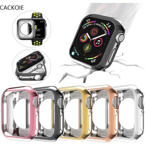 TPU Watch cover for apple watch case 44mm 42mm 40mm 38mm screen protector For iwatch case Series 6 5 4 3 2 1 watch accessories