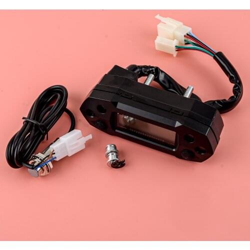 1 Set Mini LCD Digital Speedometer Tachometer Odemeter Meter Display DC 12V for Motorcycles Scooters