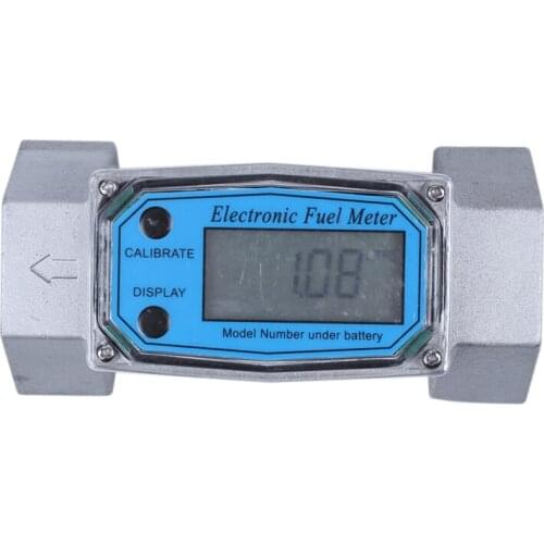 Digital Flowmeter K24 Electronic Liquid Turbine Meter Electronicflowmeter 1.5 Inches Fuel Oil Flow Meter 40-280L/Min