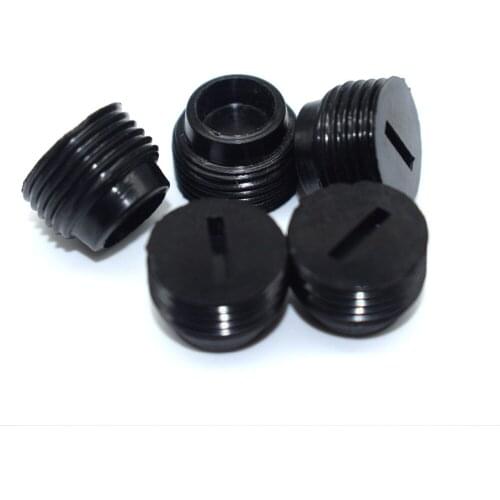 10PCS Carbon Brush Cap Cover Holder For Jewelry Polishing Motor Polisher Grinder Acceoosries Black Plastic Screw