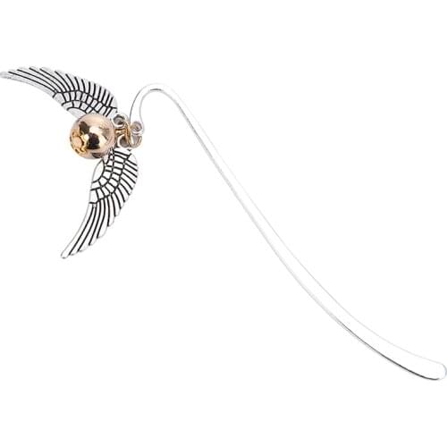 Stationery Office For School 2020/21 Bookmarks For books Retro Wing Snitch Metal Bookmark Binder Index Divider Reader Book Mark