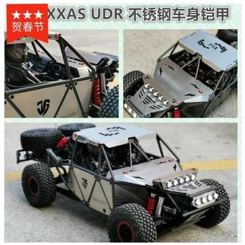 Body armor with headlights to replace the original car shell fits 1/7 TRAXXAS UDR