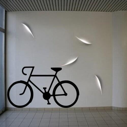 Bike Wall Stickers Home Decor Living Room Bicycle Silhouette Wall Decals Kids Room Decoration Vinyl Mural