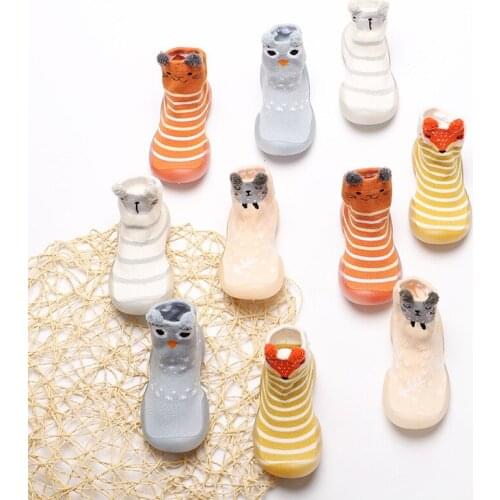 2020 new cartoon baby socks shoes children non-slip floor shoes socks three-dimensional pattern toddler shoes baby booties