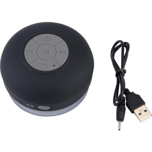 NEWPortable Waterproof Bluetooth-compatible Speaker Wireless Car Handsfree Receive Call Music Suction Mic Mini Loudspeaker Box