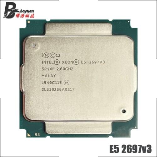 Intel Xeon E5-2697 v3 E5 2697 v3 E5 2697v3 2.6 GHz Fourteen Cores Twenty-eight Threads 35M 145W 22nm CPU Processor LGA 2011-3