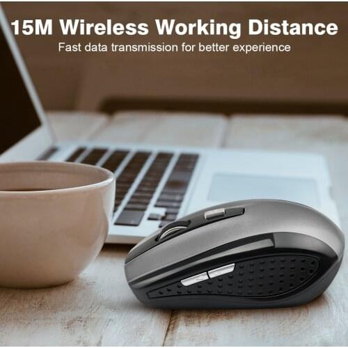 Professional DPI Mouse 2.4GHz Wireless Mouse 6 Buttons Gaming Mouse Gamer Wireless Mice with USB Receiver for PC Computer Laptop