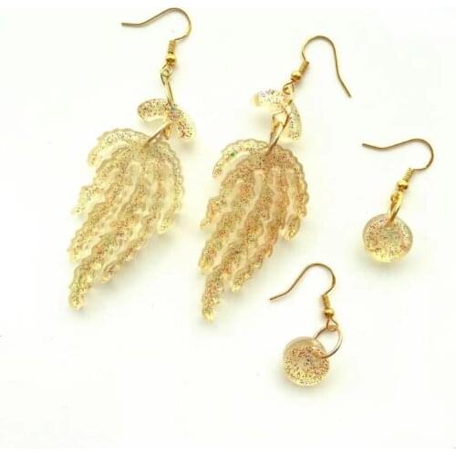 Earrings Epoxy Resin Mold Ear Studs Necklace Silicone Mould DIY Crafts Jewelry Pendants Casting Tools