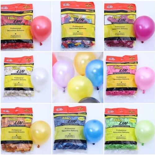 50pcs thick 5 inch 1g round pearlescent latex balloons Christmas and New Year decorations weddings birthdays and party supplies