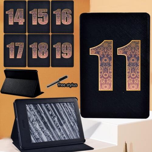 For Amazon Kindle Paperwhite 1 (5th Gen)/2 (6th Gen)/3 (7th Gen)/4 (10th Gen)/Kindle 2019/2016 Tablet Folding Stand Cover Case