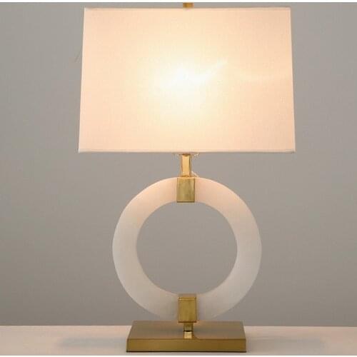 Led e27 Nordic Iron Fabric Marble LED Lamp. LED Light. Table Lamp. Desk Lamp.LED Dest Lamp For Bedroom Foyer