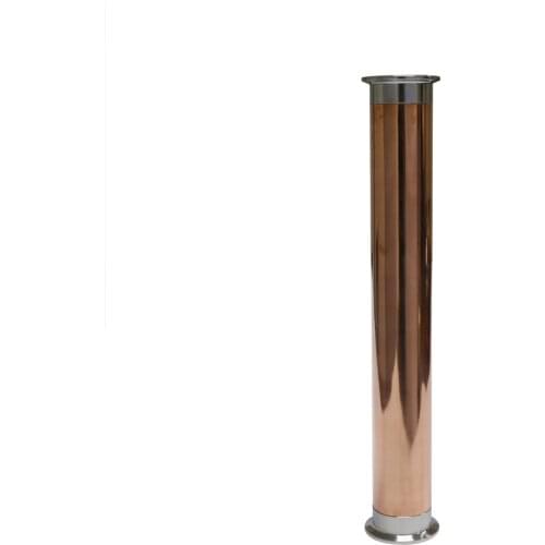 2"(51mm) OD64 Sanitary Tri Clover Spool Tube/Pipe, Length 20"(500mm) Copper Tri Clamp Pipe Thickness 2mm