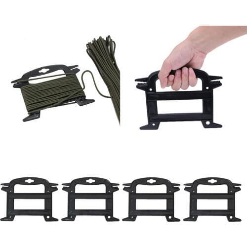 4 Pieces Outdoor Rope Paracord Winder Cord Ladder Spool Line Organizer Tent Guyline Tool For Outdoor Camping Backpacking Fishing