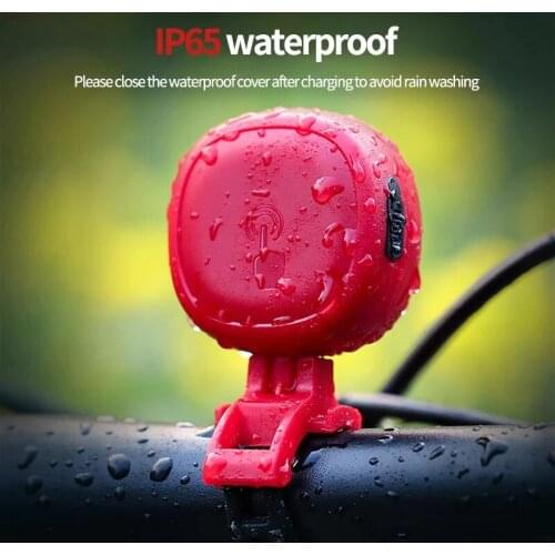 Bike Bell 90-110dB High-decibel Electric Bicycle Bell Touch Type Bicyle Horn MTB/Road Bike Cycling Bell Waterproof Bike Ring