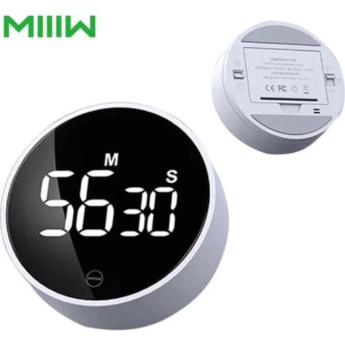 Youpin MIIIW Timer Rotation Timing Adjustable Sound Brightness Magnetic On the Back LED Digital Display Stylish and Simple