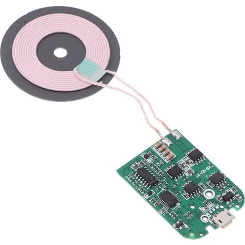 1Pc 15W Qi Fast Wireless Charger PCBA Circuit Board Transmitter Module + Coil