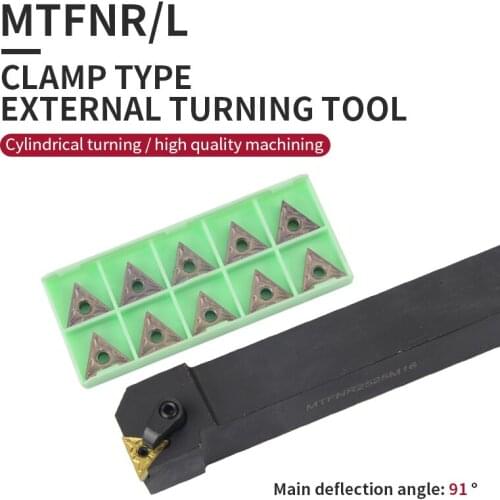 1pc MTFNR2020K16 MTFNR1616H16 MTTNR2525M16 External Triangul Turning Tool Holder TNMG16 Carbide Inserts Lathe Cutting Tools Set