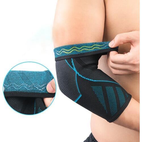 1pc Men Women Elbow Pad Sleeve Anti Slip Knitted Arms Wrap Cover Support Fitness Basketball Elbow Protector Brace