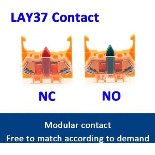 1pcs high quality contact for push button switch lay37 1pcs NC 1pcsNO free to match according to demand