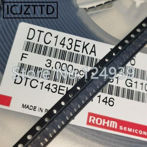 100PCS original DTC143EE SOT-523 DTC143EM SOT-723 DTC143EUA SOT-323 DTC143EKA SOT-23 DTC143EEB SOT-523F DTC143EUB SOT323F DTC143