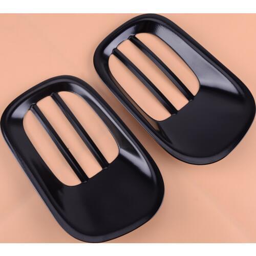 2Pcs Black Metal Rear Tail Fog Lamp Light Lampshades Hood Trim Guard Cover Protection Fit For Jeep Renegade 2015 2016 2017