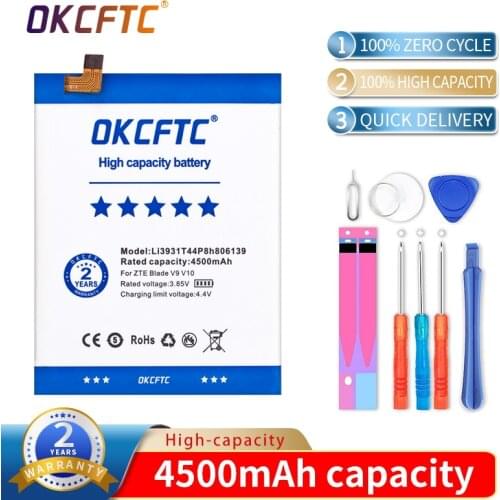 Original 4500mAh Li3931T44P8h806139 Replacement Mobile Phone Battery For ZTE Blade V9 V10 /V9Vita V10Vita /A7 Vita /A4 / A5 2020