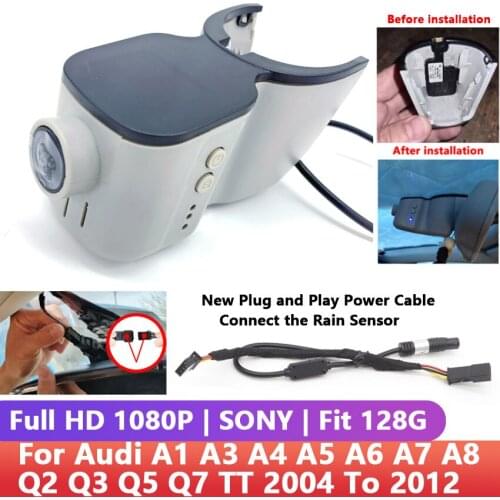 Car DVR dashcam front and rear For Audi a1 a3 a4 a5 a6 a7 a8 q3 q5 q7 rs3 rs4 rs5 rs7 tt b5 b6 b7 b8 b9 8v c5 c6 c7 8p 2004~2012