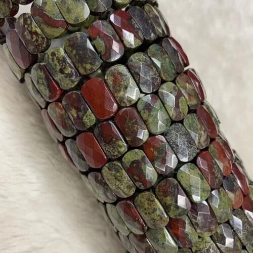 Natural Dragon Bloodstone Beads Bracelet Natural Gem stone Jewelry Bangle For Woman For Man Wholesale
