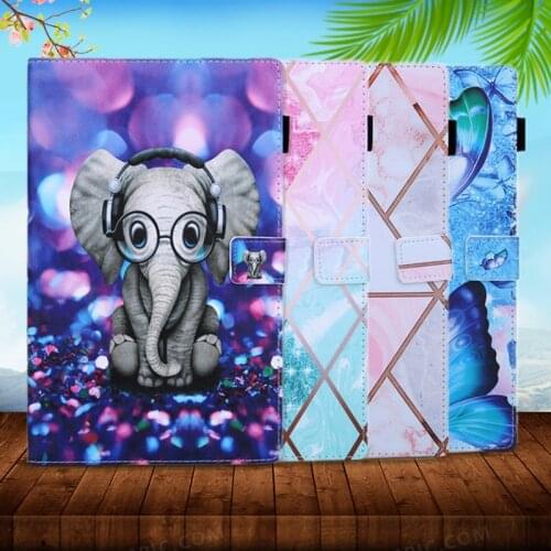 PU Leatherr Case For Samsung Galaxy Tab A 8.0 8 A8.0 A8 2019 T290 T295 T297 Tablet Case Flip Protective Cover SM T290 Kid Case