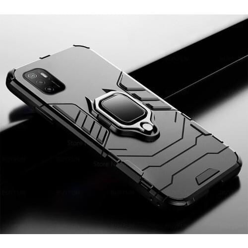 Magnet Finger Ring Bracket Stand Shockproof Bumper Armor Phone Cover for xiaomi pocophone little poco m3pro m3 pro 5g 6.5'' 2021