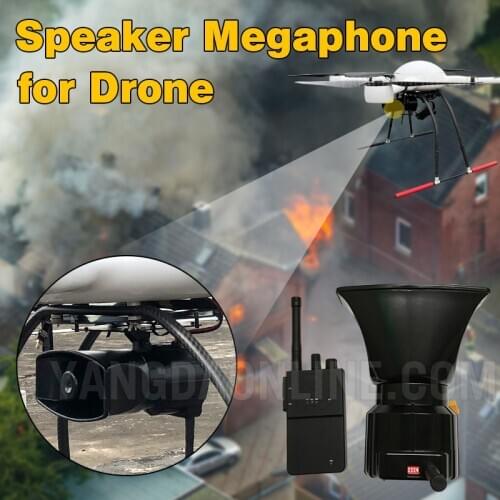 Speaker for drone megaphone for UAV multirotor FPV vtol for police rescue search
