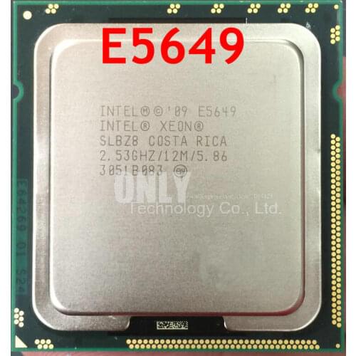 Free shipping E5649 633785-B21 2.53GHz 6-core L2 Cache 1.5MB L3 Cache 12MB 5.86GT/s 32nm 80W Socket B LGA-1366