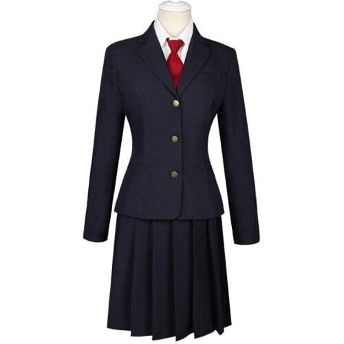 Game Identity V Kawakami Tomie Little Ghost JK Uniform Cosplay Costume Halloween Costumes New (coat+skirt+tie,not shirt)11