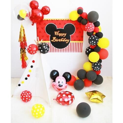 Mickey mouse Party Decor Kids Favor anniversaire 1 an Disposable Party Supplies Birthday Party DIY Room Decoration