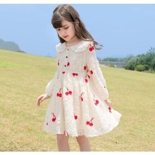 Girls Fashion Dresses New Spring and Autumn Clothes 12 Childrens Clothing 11 Girls Printing Dress 10 Teenage Girls Autumn Party