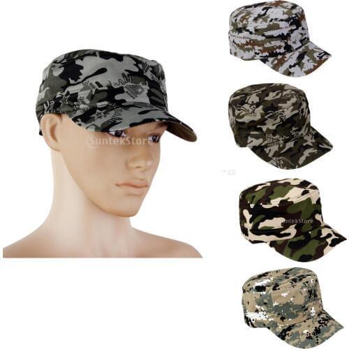 Mens Camo Cap Camouflage Army Combat Soldier Patrol Hat Baseball Cap