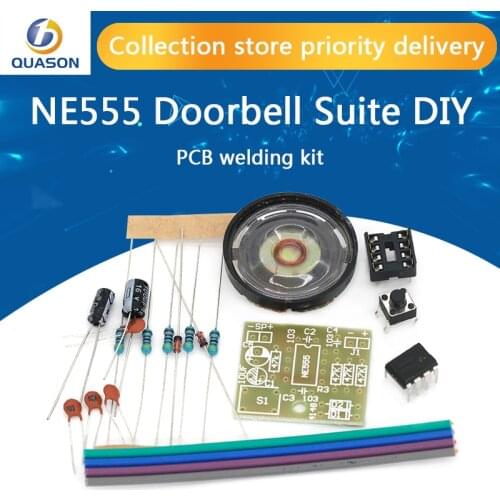 NE555 Doorbell Suite Electronic Production Doorbell Suite DIY Kit Ding dong doorbell PCB welding laboratory