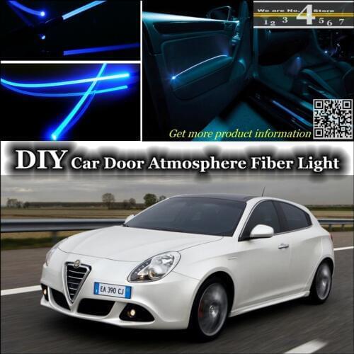 For Alfa Romeo Giulietta 940 AR interior Ambient Light Tuning Atmosphere Fiber Optic Band Lights Door Panel illumination Refit
